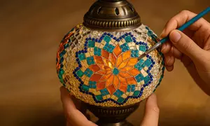 BYOB Turkish Lamp Mosaic, Glass Fusion, or Mosaic Creations Class Deal