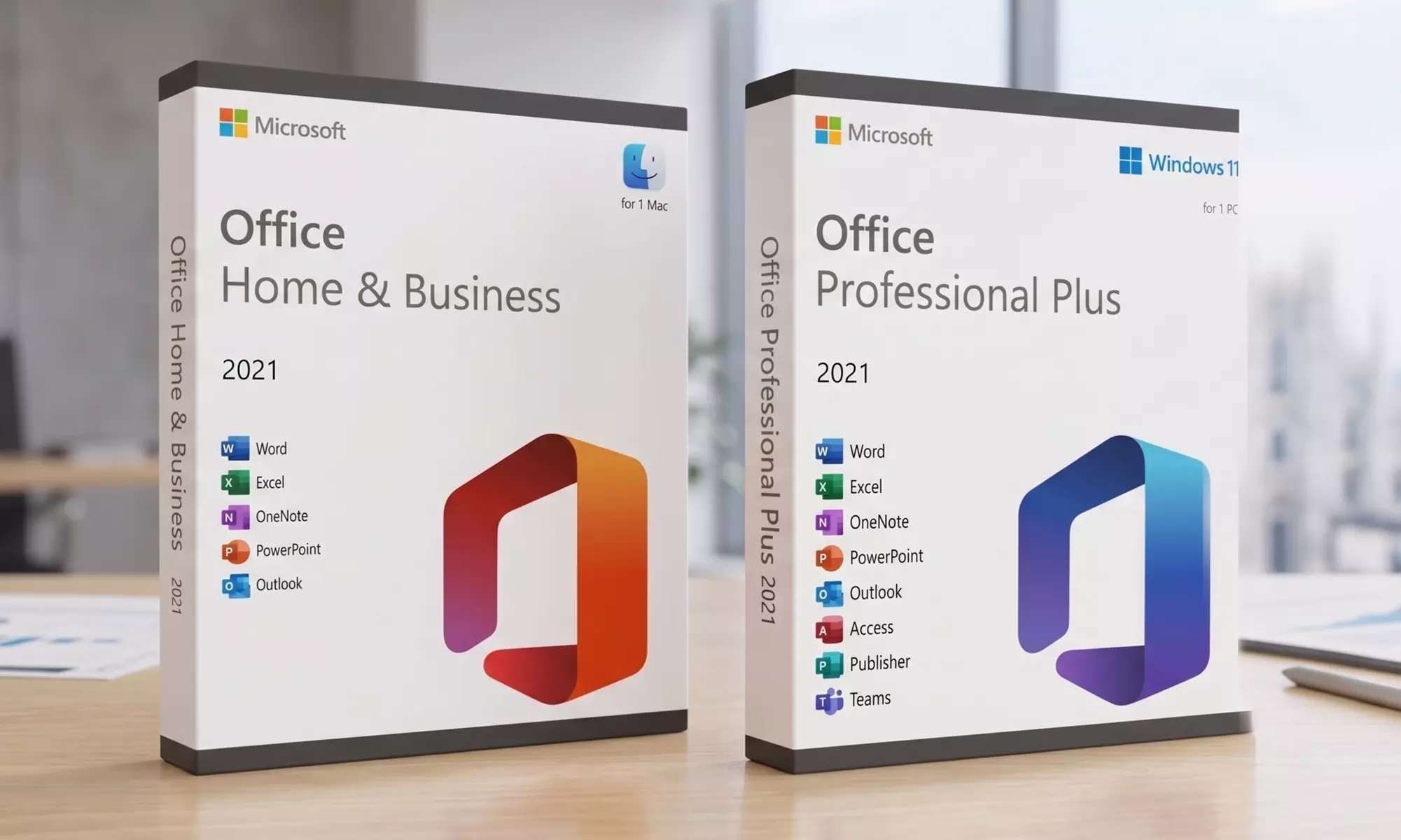Microsoft Office 2021 or 2019 Windows or Mac
